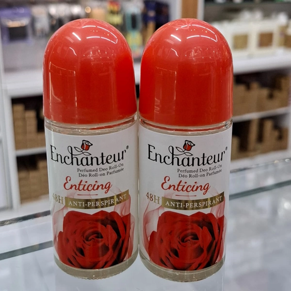 مام رولی انشانتر نارنجی ضد تعریق 48 ساعته مدل Enticing اصل | Enchanteur Perfumed Deo Roll-on Enticing ANTI-PERSPIRANT 48H